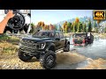 Ford f150 raptor r  truck recovery  snowrunner  thrustmaster t300rs gameplay