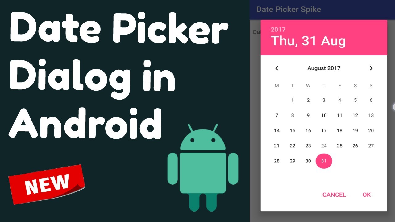 How To Create Datepickerdialog In Android App Android Studio