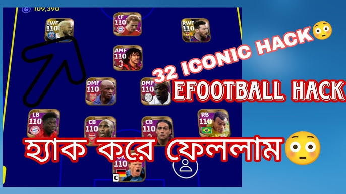 How to Hack efootball 2023 Mobile, Players 110 Rating