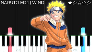 Naruto Ending Theme - Wind - Akeboshi | EASY Piano Tutorial Resimi