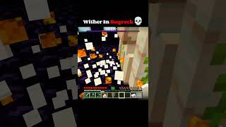 Wither In Bugrock 💀 | #pallaviplayz #minecraft #catmemes