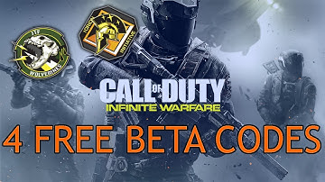 4 FREE INFINITE WARFARE BETA CODES! | Call Of Duty: Infinite Warfare Beta