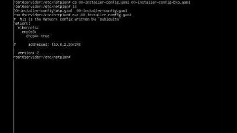 Alterando IP fixo para protocolo DHCP - Ubuntu Server