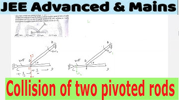 17) ANGULAR IMPULSE  | Collision of two pivoted rods | Two rigid rods A &B are hinged about points