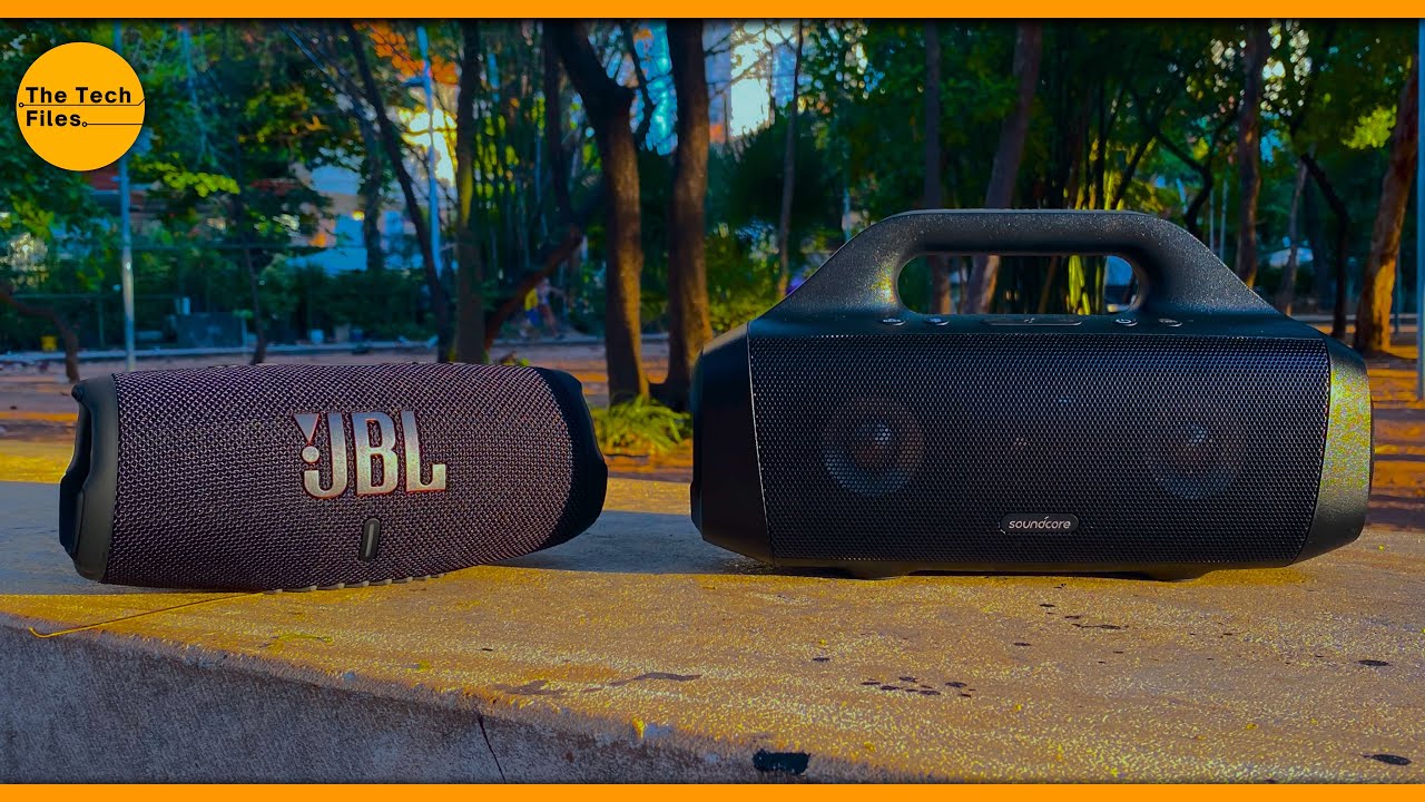 JBL CHARGE 5 VS SOUNDCORE MOTION BOOM COMPARATIVO AMBIENTE EXTERNO