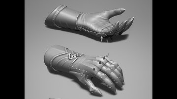 Skyrim Mod: King Crusader Armor - Low Poly Gauntlets (stream 5)