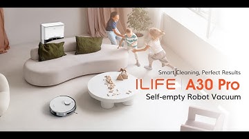 ILIFE A30 Pro Self Emptying Robotic Vacuum with LiDAR Navigation & 5000Pa Strong Suction