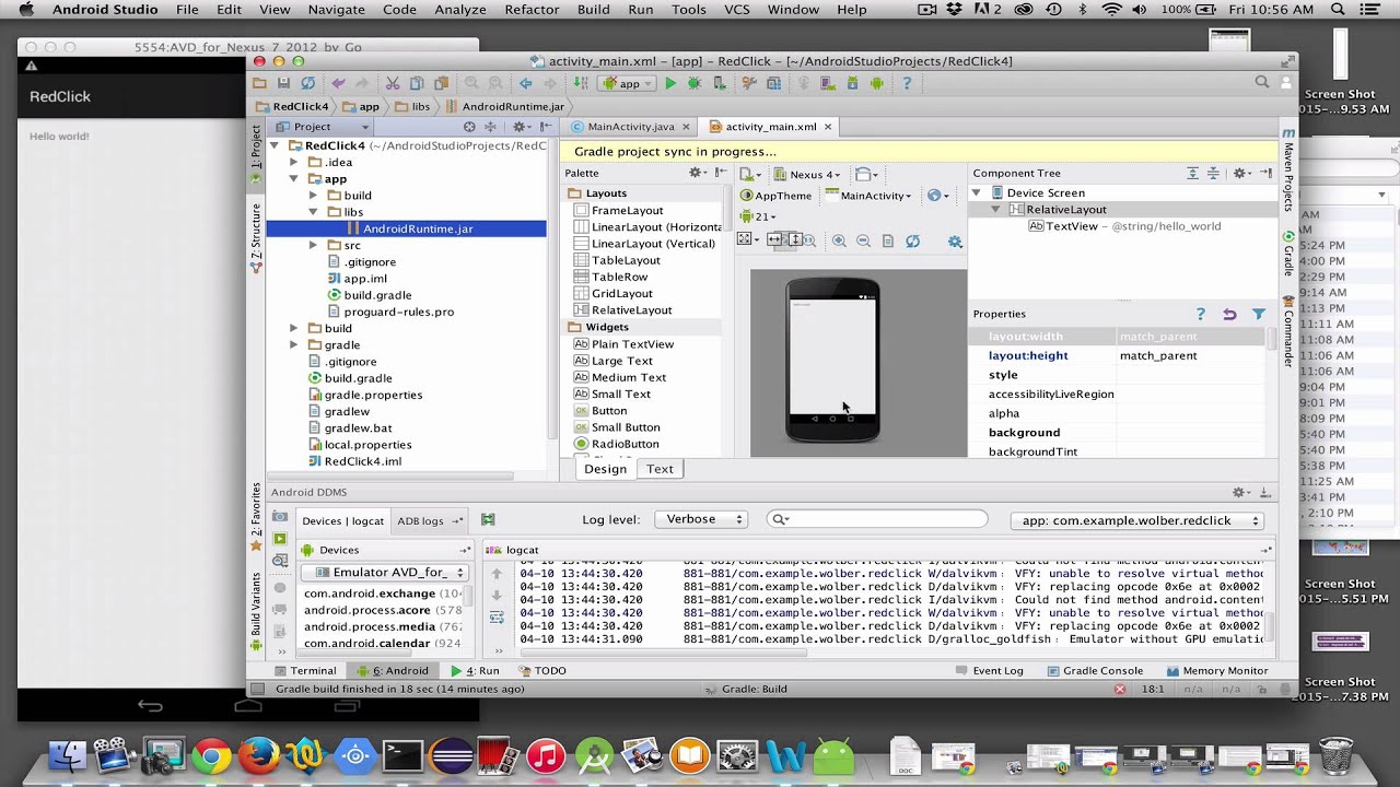 Build with the App Inventor Java Bridge: Click Red Intro App - YouTube