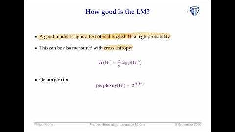 Machine Translation - Lecture 3: Language Models
