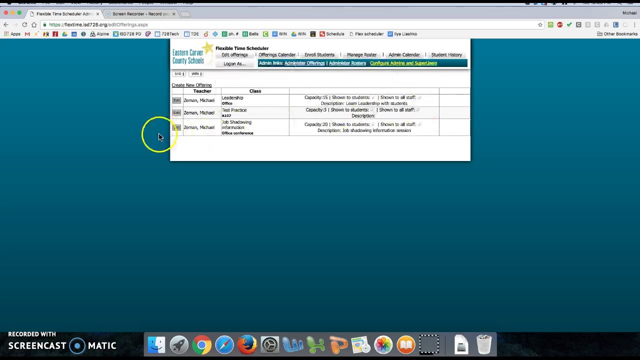 Flex Schedule Creating A Class YouTube