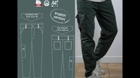 International method Long cargo pant block pattern making by Lectra soft. part-2