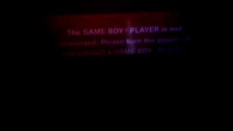 Gameboy player not connected error