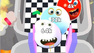 Into The Crowd | Max Levels in Jelly 2048 ball into the crowd video games Gameplay Android, iOS #4