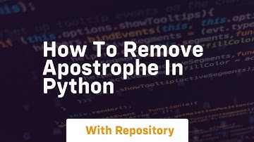 how to remove apostrophe in python