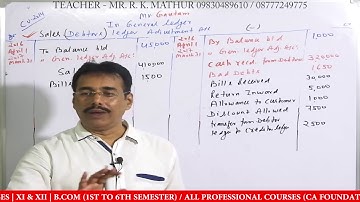 Self Balancing Ledger Sum no 11 | Accountancy Videos | Mathur Sir Classes