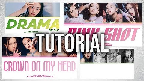 HOW I MAKE MY COLOR CODED LYRICS VIDEOS | TUTORIAL