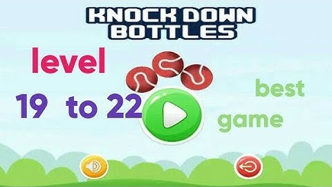 knock down Bottles shoting game level.19 to  22.forest world. ( game point ms )
