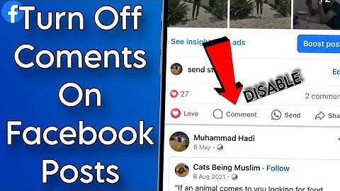 How to Disable Comments on Facebook Post || Turn Off Comments on Facebook Posts