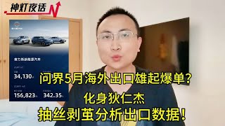 问界5月海外出口雄起爆单化身狄仁杰抽丝剥茧分析出口数据