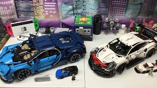 Lego Bugatti Chiron Review Comparison Porsche 911 Rsr Youtube