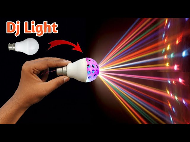 How To Make Powerfull Dj Light At Home Using Old Led Bulb | Decoration Light | Dj Light | Light