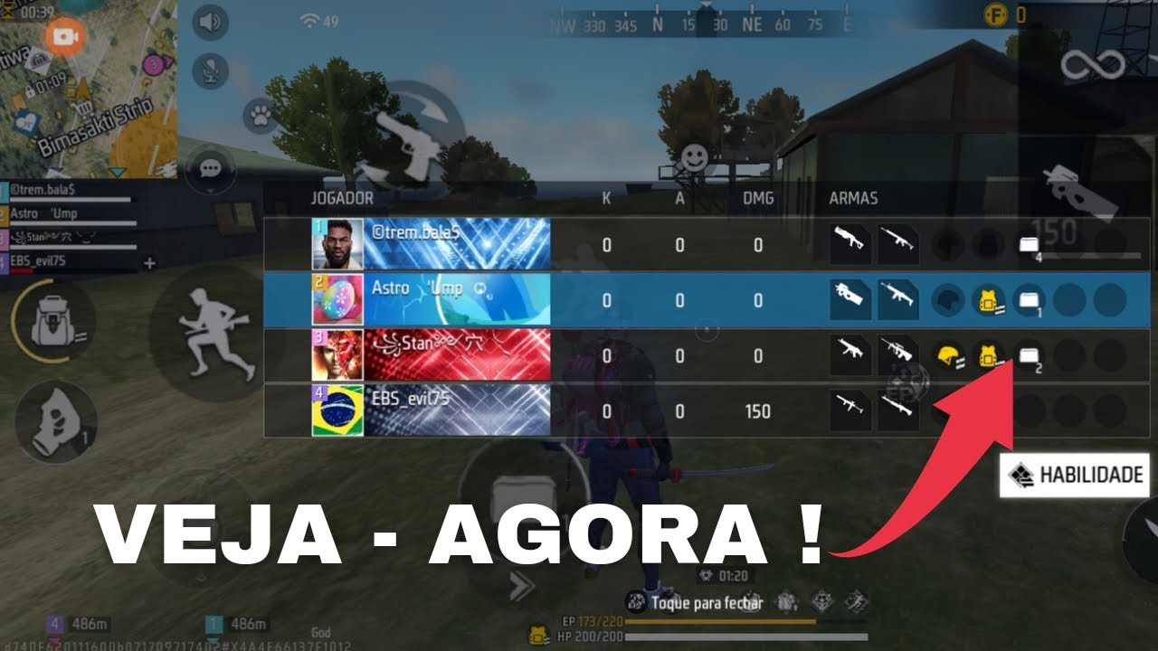 Como ver o loot do seu amigo 😱 #freefire #freefirebrasil #garena