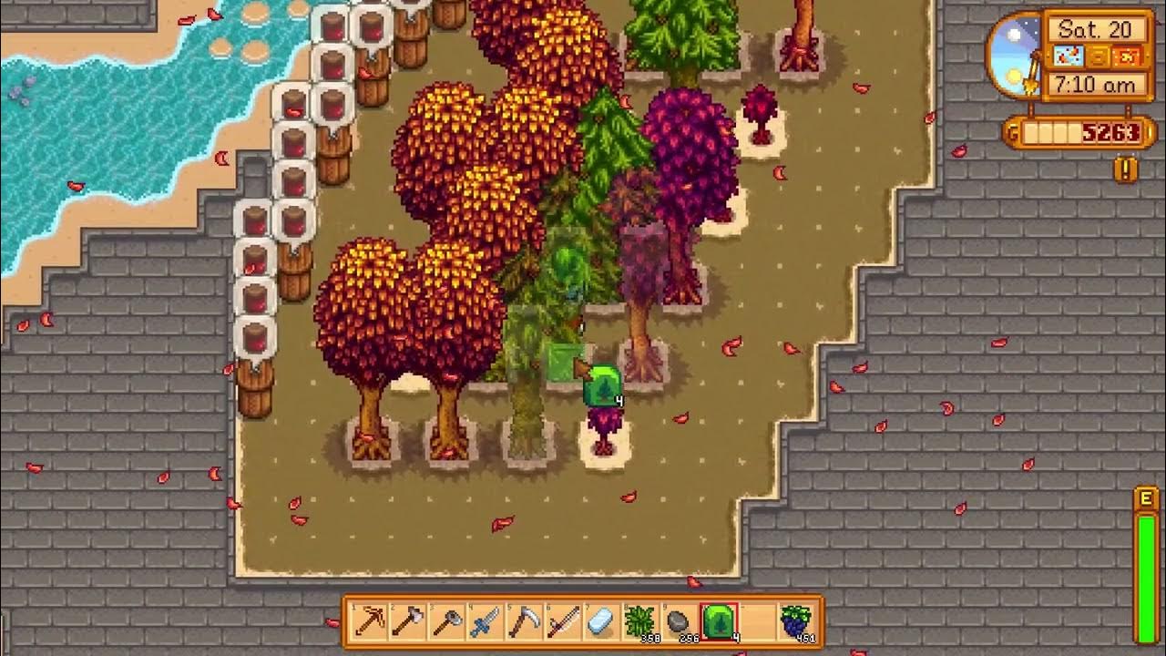 How to make Trees grow faster on your Tree Farm Stardew Valley 1.5