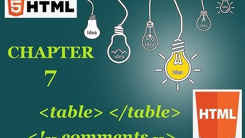HTML Table tag, TR Tag, TD Tag | Table in HTML | HTML Table Tutorial | Advance HTML Tutorial
