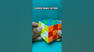 Mind-Blowing Checkerboard Pattern on a 3x3 Rubik