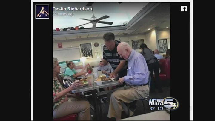 "Big Time" Act of Kindness Caught on Camera at Mobile Restaurant