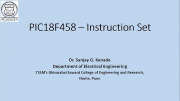 Lecture 5   PIC18F458 Instruction Set and Arithmetic Instructions