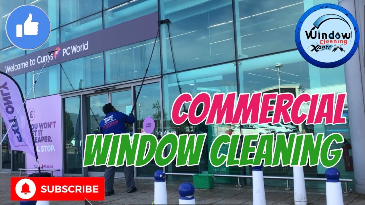 Commercial window cleaning Leicester Leicestershire Currys Glass Cleaning Window Cleaning