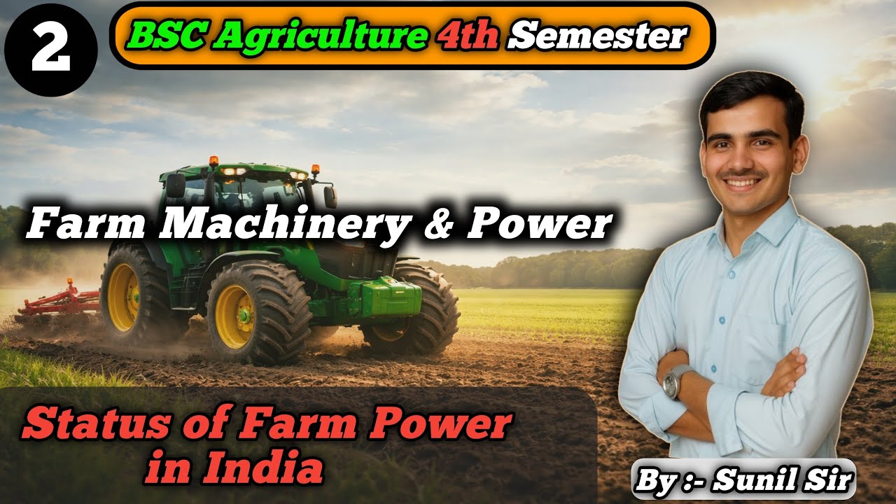 Status of Farm Power in India / Farm Machinery and Power / BSc Agriculture / Krishi Vigyan Classes