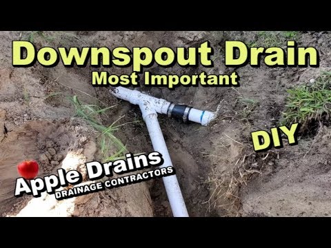 Downspout Drain, French Drain. Why this pipe is so important for DIY