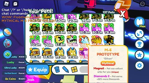 I HATCHED MYTHIC M-6 PROTOTYPE PET SIMULATOR X