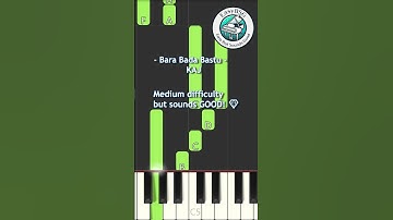 Thumbnail of 🎹 Can You Play This? | KAJ – Bara Bada Bastu | Easy Piano Tutorial (EBSG-version) #Shorts