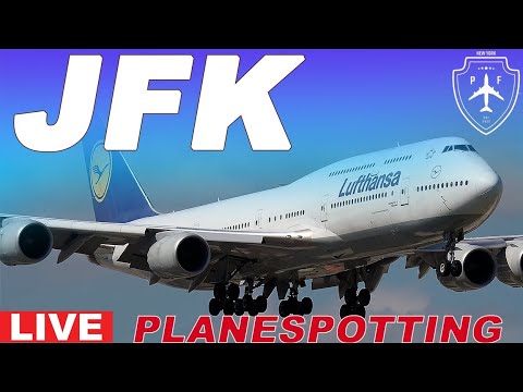 JFK Plane Spotting Live | Airport Action from New York | A380, B747, B777, A350, A340,