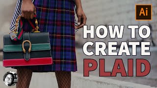 How to Create a Plaid in Illustrator for Fashion Design Adobe For Fashion How Create An Illustrator Plaid Pattern With A Twill Weave