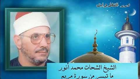 الشيخ الشحات محمد أنور ما تيسر من سورة مريم