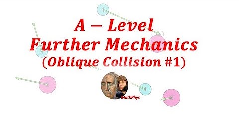 A-LEVEL FURTHER MECHANICS OBLIQUE COLLISION OF RIGID BODY QUESTION #1