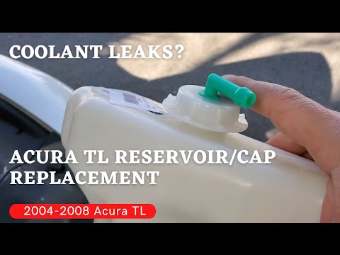 #acura #diy #coolant   Coolant leaks?  Replace the coolant reservoir/cap & hose 2004 -2008 Acura TL