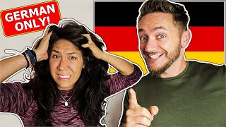 Speaking ONLY GERMAN to my AMERICAN GIRLFRIEND for 24 Hours!