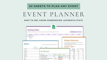 Event Planner Google Sheets & Excel Template | Wedding Planner | Event Planning