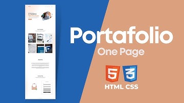 Portafolio Estilo One Page Hecho Con HTML y CSS