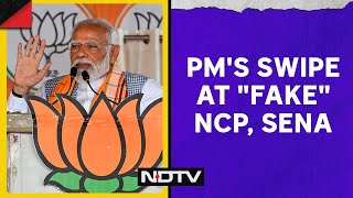 PM Modi Roadshow | "Fake NCP, Fake Sena Merged With Congress": PM Modi In Mumbai