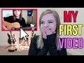 REACTING TO MY FIRST YOUTUBE VIDEO