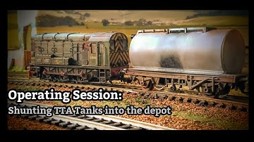 Shunting TTA tanks into the depot | Cinematic Running session | OO gauge Railway on IKEA Tables!