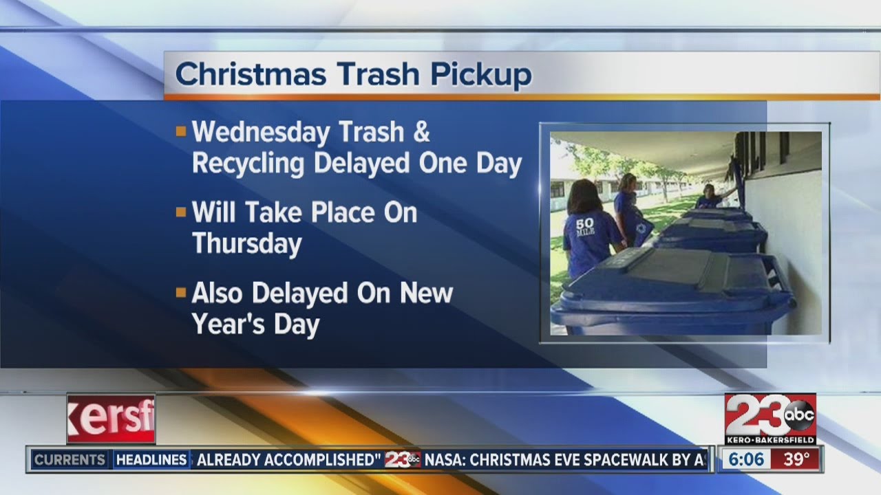 Christmas trash pickup YouTube