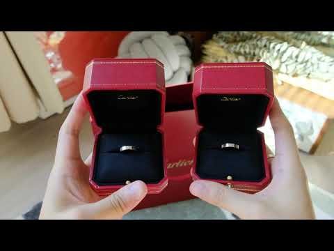 cartier love wedding band unboxing