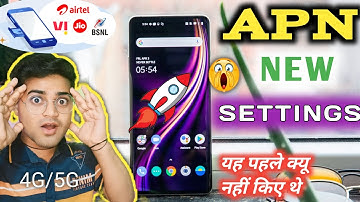 New APN settings 🔥 Airtel, Jio, Vodafone 💪 5G/4G APN internet settings 😱 OnePlus Nord, Android Phone